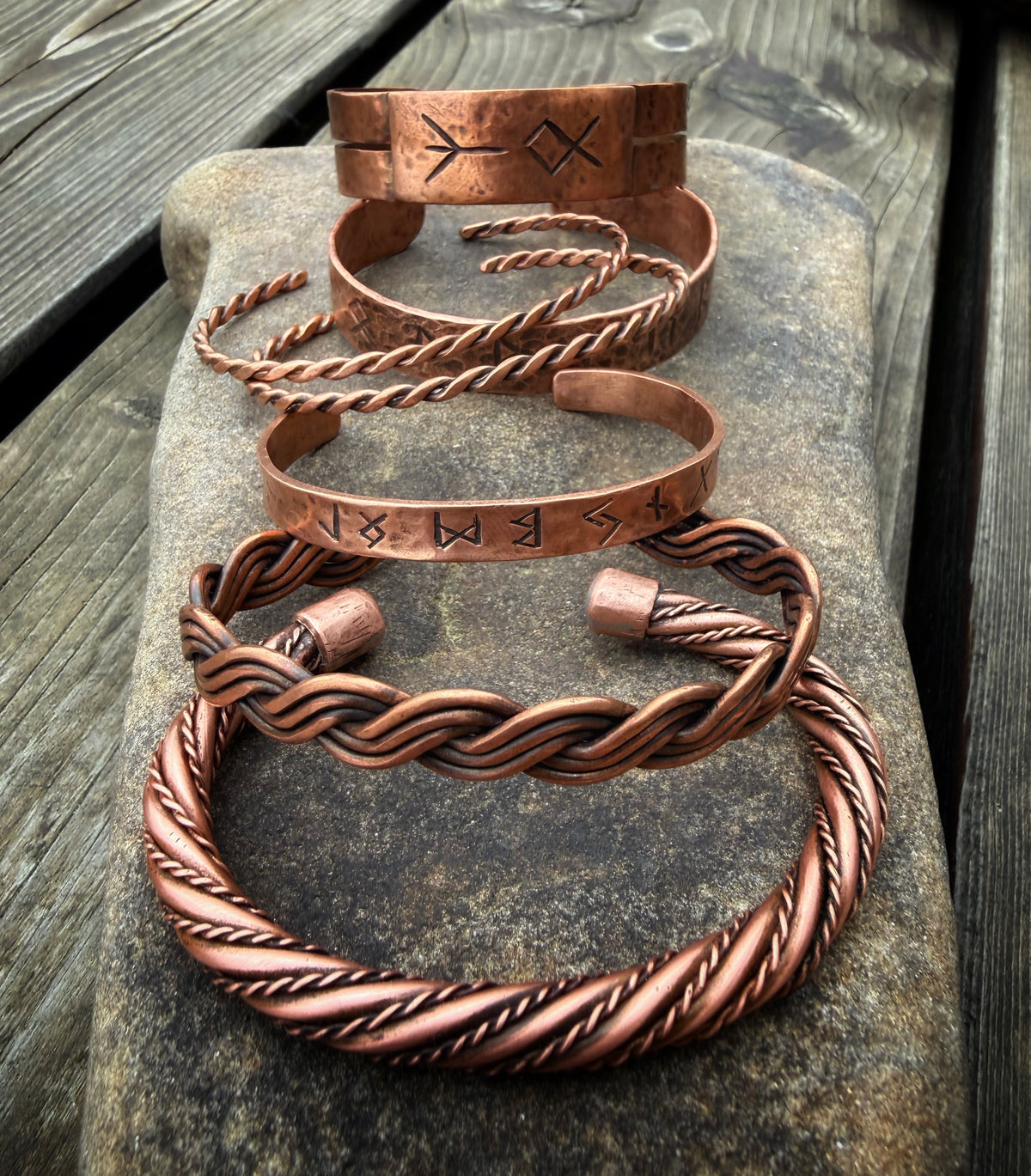 Copper-Braided Bracelet