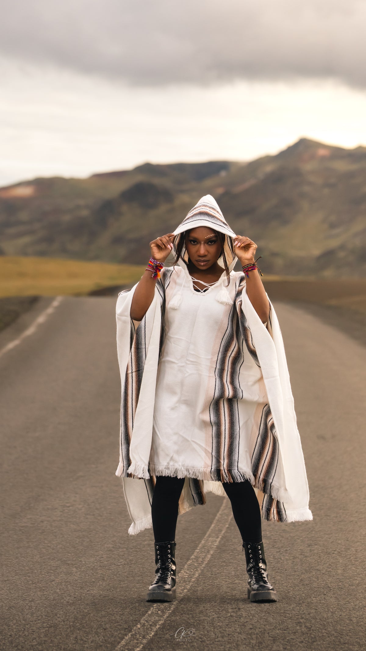 Long Alpaca Poncho UNISEX